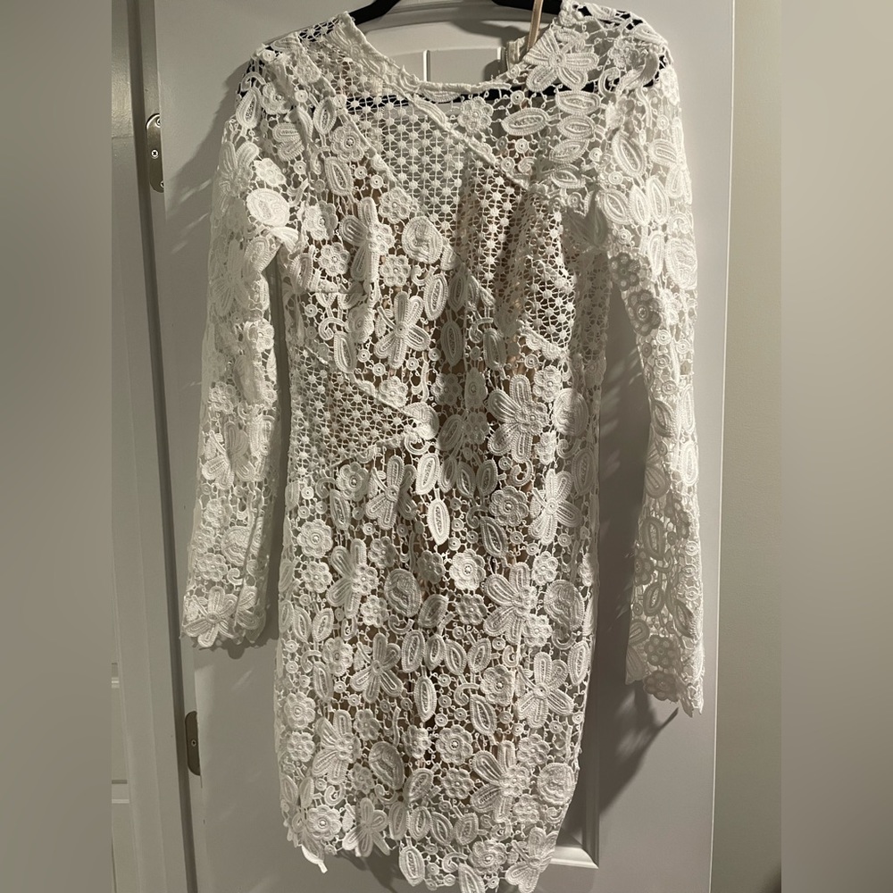 Selfie Leslie Lace White Dress